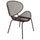 Fauteuil empilable Midway 64x54x85 h cm en acier taupe