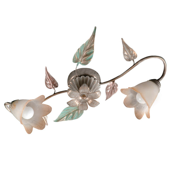 Plafonnier Giulia 2xE14 Ambre Vieilli Shaded Blanc Verre E-Energy online