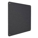 Pannello Fonoassorbente da Parete con Fori 100x100 cm Kit di 4 distanziali Coprivite Gold Finitura Antracite    