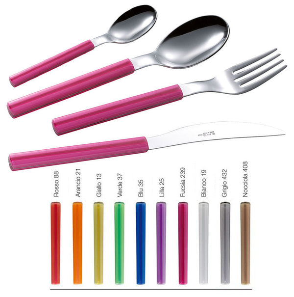 Service de Couverts 24 Pièces en Acier Eme Ciel Diverses Couleurs sconto