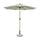 Ombrellone da Giardino con Snodo 8 Stecche Ø300x246h cm Telo in Poliestere Palinuro Naturale e Menta