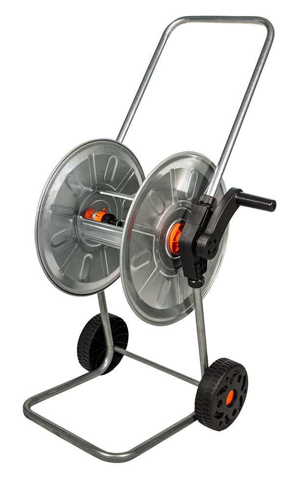 Carrello Avvolgitubo Manuale con Ruote 50 mt Tubo Ø1/2” in Acciaio Zincato Grigio Agrati acquista