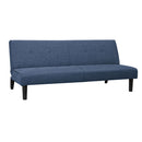 Divano Letto Prontoletto Click Clack Rivestimento in Tessuto Blu Oliver