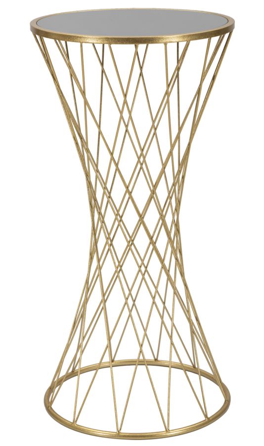 Tavolino Tower New 40x80x40 cm in Ferro e MDF Oro acquista