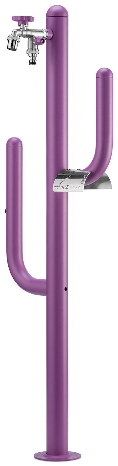Fontana a Colonna Rubinetto Doppio in Ottone e Porta Tubo Arizona Belfer 42/ARZ Viola online