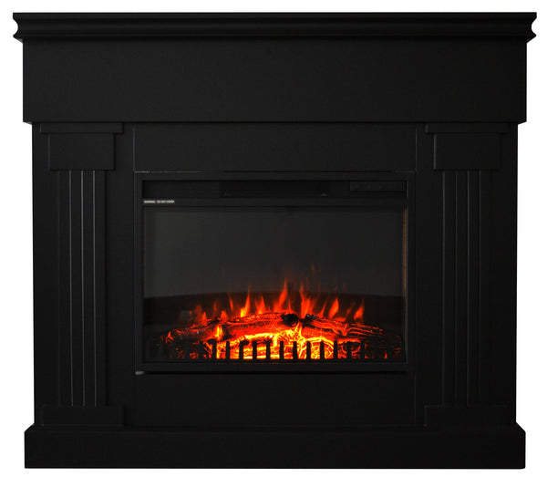 Cheminée de Sol Électrique Effet Flamme Varma 1500W Noir acquista