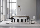 Consolle Allungabile 90-196x40x77 cm in Nobilitato Marrone