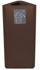Poubelle de collecte 38x38xh80 cm en acier inoxydable avec pictogramme magnétique marron