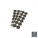 Set 360 Feltrini Adesivi per Piedi Tavolo e Sedie Ø4 cm Emuca Marroni