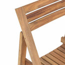 Sedia da Giardino Birra 44x47x78 h cm in Legno Marrone