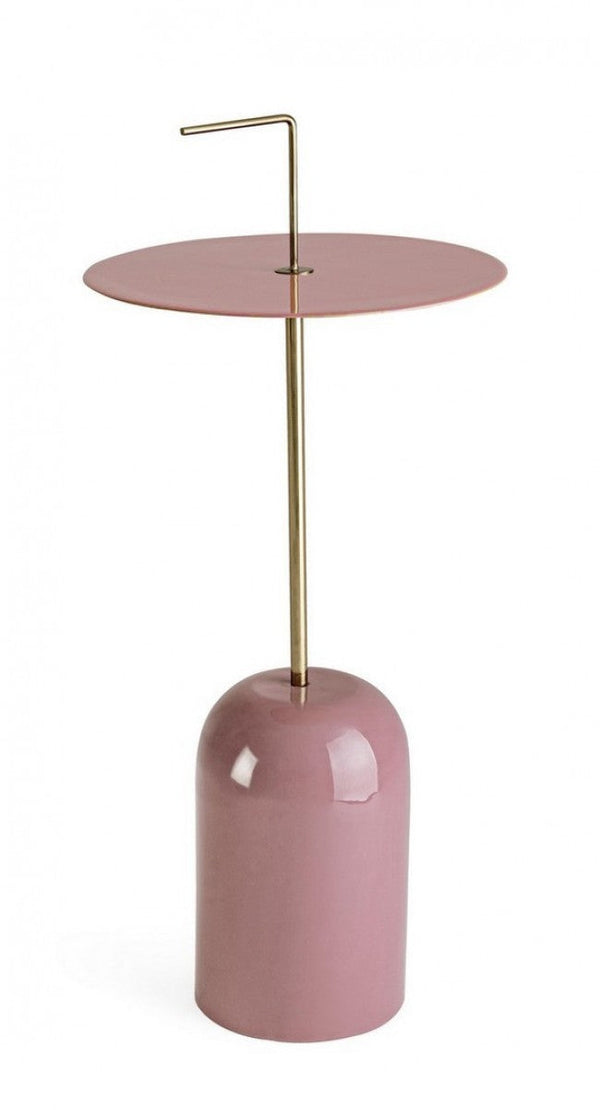 online Table Basse Ronde Tulasi Antique Pink D30 en Acier