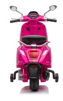 Moto Elettrica per Bambini Licenza Ufficiale Piaggio Vespa Sprint 12V con Rotelle Luci e Suoni Rosa