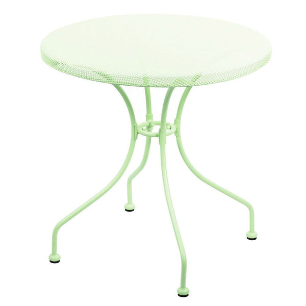 sconto Table de Jardin Ø70x71 cm avec Plateau en Fer Perforé Neffy Vert