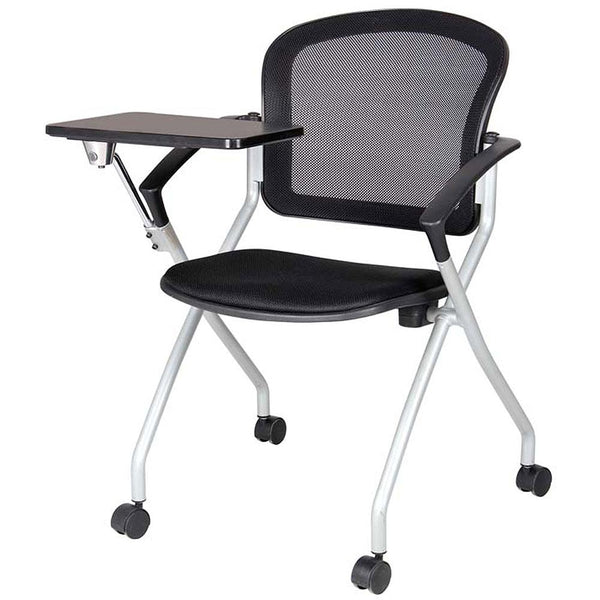 Chaise de conférence de bureau en tissu et maille Tosini Phoenix Black prezzo