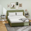 Set 2 Comodini Sospesi per Camera da Letto 35x32x22,5 cm con Cassetto in Legno Grigio  