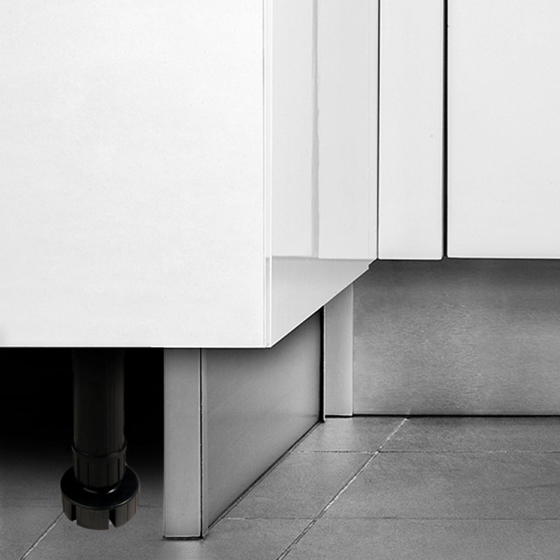 Piedino Regolabile con Base Pre-Assemblata per Mobile 148-165 mm Plastica Nero 40 Pezzi Emuca