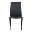 Sedia Cammie 41x50x91 h cm in Similpelle Nero