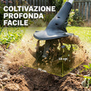 Motocoltivatore da Giardino 18V Larghezza 20 cm Profondità 18 cm Batteria e Caricabatterie Esclusi      