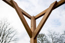 Pergola da Giardino 296x292x235 cm in Legno Picea Massello Termo Trattato