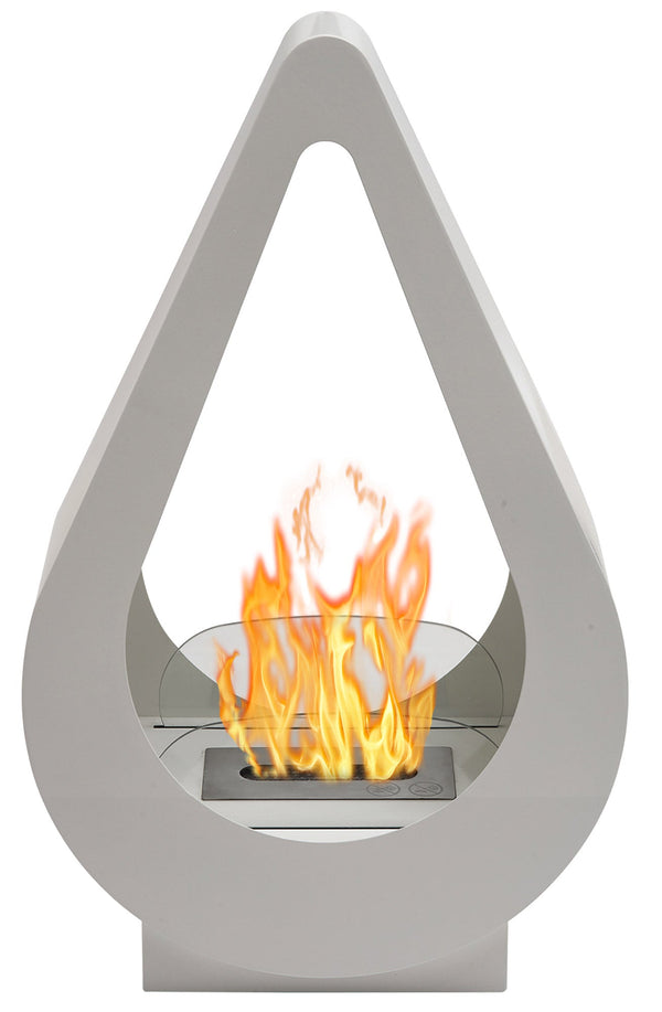 prezzo Cheminée Bioéthanol au Sol 68,8x42 cm Karlsen Pisa Blanc