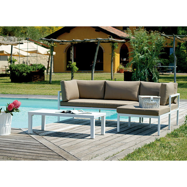 acquista Ensemble de jardin en aluminium Vorghini Maracanà Tortora