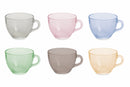 Set 10 Tazzine da Caffè Ø9x7 cm in Vetro Villa d'Este Home Tivoli Glass Multicolor