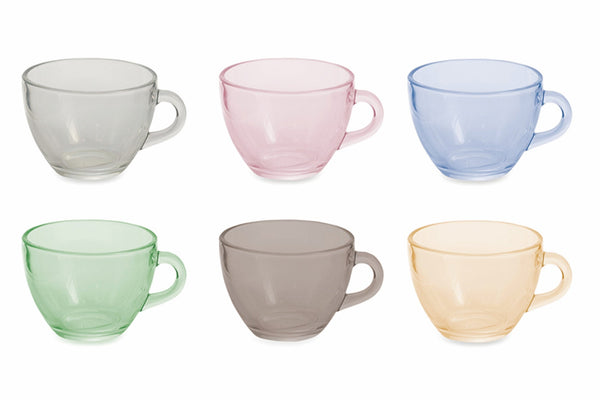 sconto Set de 10 Tasses à Café Ø9x7 cm en Verre VdE Tivoli 1996 Multicolore