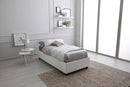 Letto Sommier Singolo in Similpelle Bianca Zara