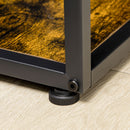 Mobile Libreria in Stile Industriale a 7 Livelli 83x34x180 cm in Legno e Acciaio Marrone      