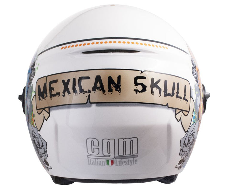 Casco Jet per Scooter Visiera Lunga CGM Cancun 107S Bianco
