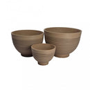 Vaso Medio Narciso Ø39x28 cm in Fibra sintetica Taupe