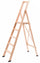 Echelle pliante en bois 5 marches H100 cm Naturel