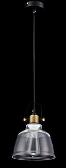 Lampada pendente Pendant in Metallo Irving Nero