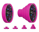 Diffusore universale per Phon Asciugacapelli in silicone pieghevole da viaggio Fucsia