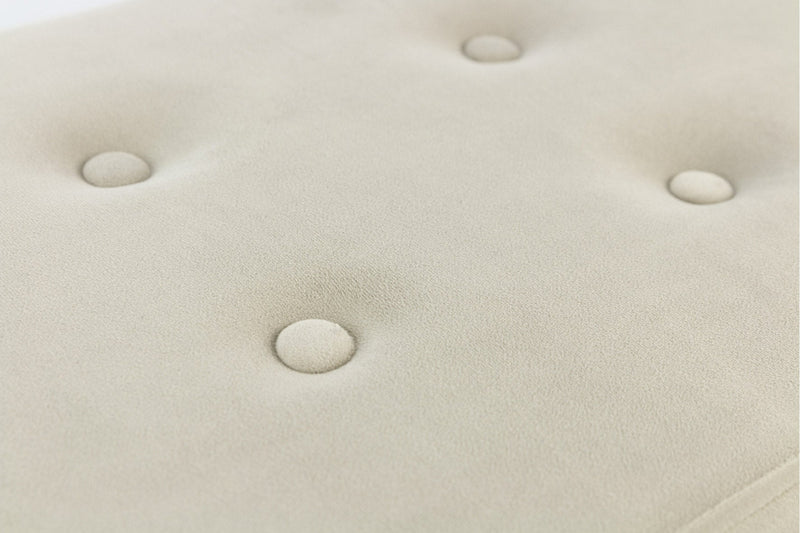 Baule Cassapanca Pouf Contenitore in Velluto Soriani Beige