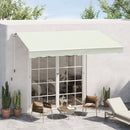 Tenda da Sole Avvolgibile a Parete 295x245 cm in Alluminio e Poliestere Bianco