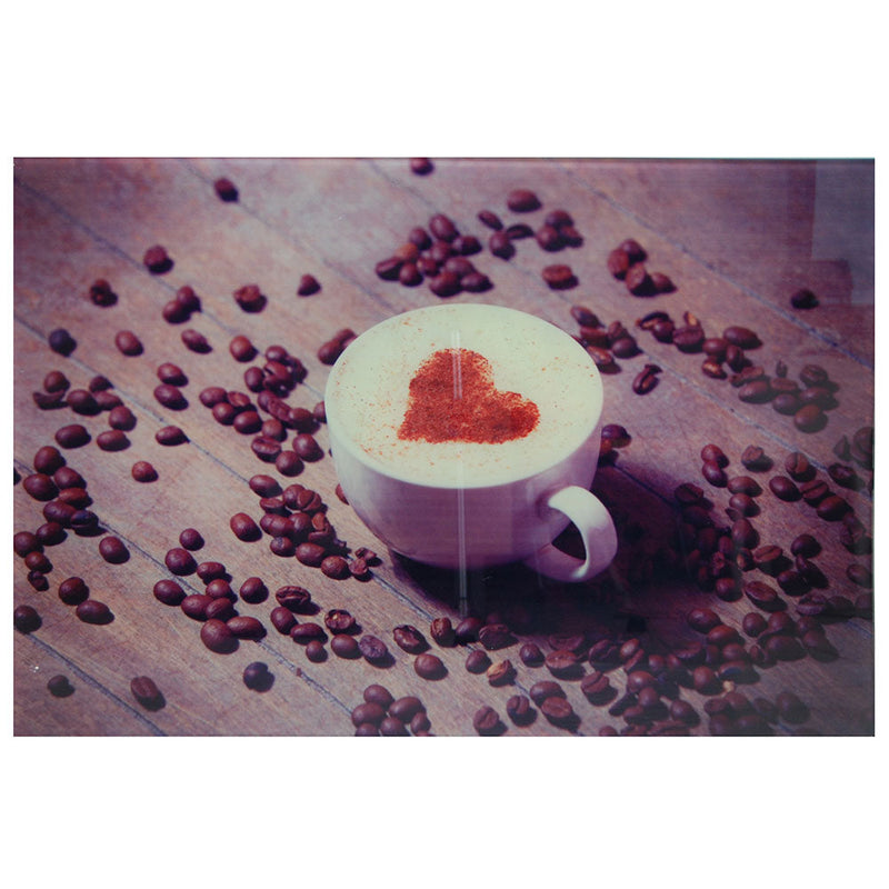 Tavolino Scrivania in Ferro con Piano in Vetro Temperato Picture Cappuccino