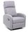 Fauteuil relax inclinable manuel en tissu gris