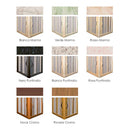 Sopravasca Paratia 2 Lati 1 Anta a Soffietto Apertura Angolare In PVC H150 Caldoni Komet