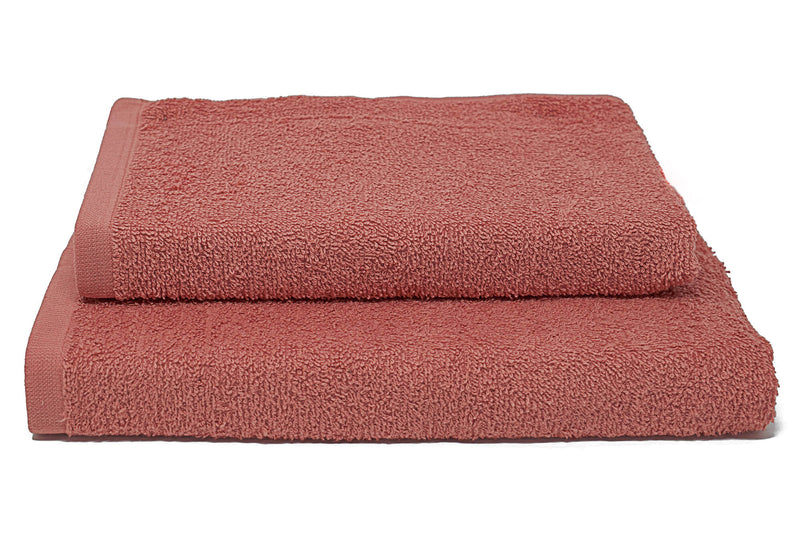 Set Spugna Asciugamani Ospite + Salvietta Erika Salmone