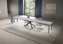 Tavolo Allungabile 180-440x90x74 cm Niket Cemento Gambe Antracite