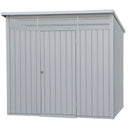 Casetta Box da Giardino 249,1x209,3x231,1 cm in Acciaio Zincato Grigio