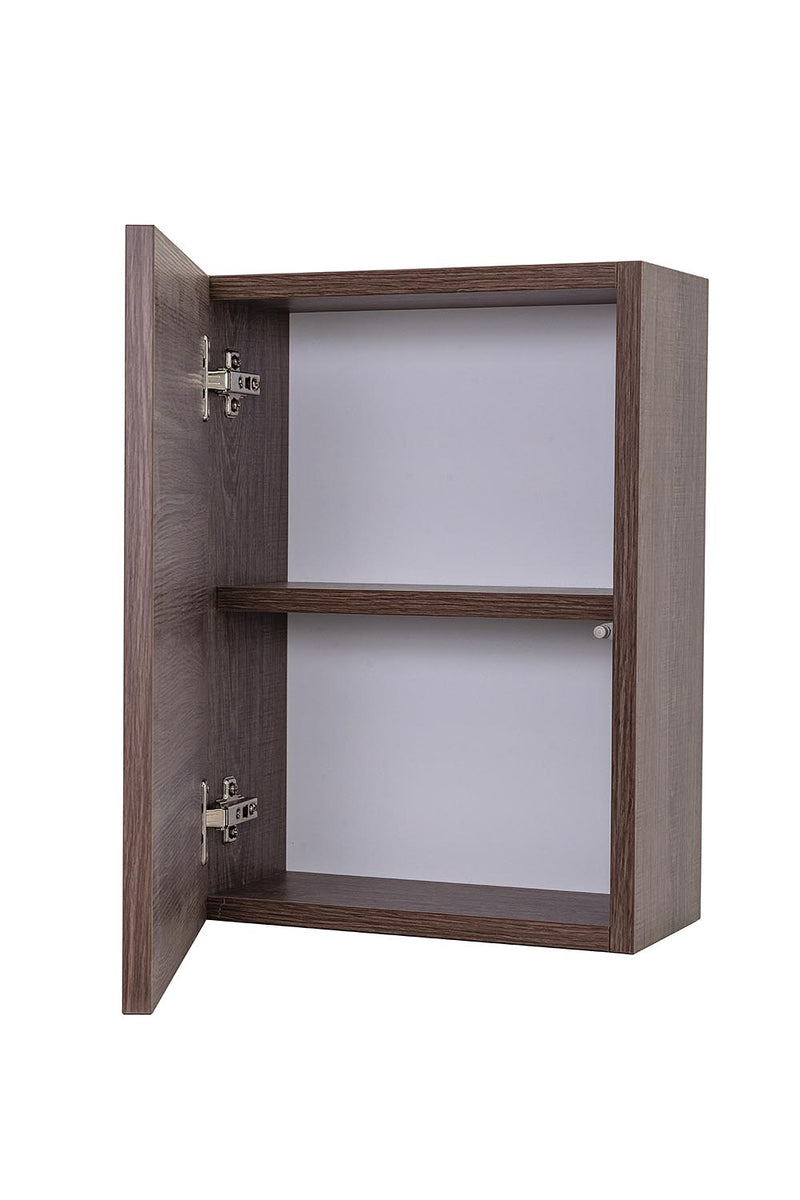 Pensile da Bagno 1 Anta Push 35x18x47,5 cm in Legno TFT Ibiza Tabacco Scuro