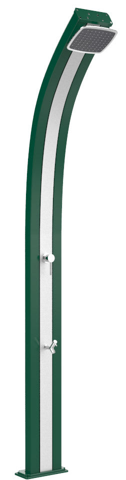 sconto Doccia da Esterno Giardino Miscelatore e Lavapiedi Arkema Spring Fascia Inox Verde