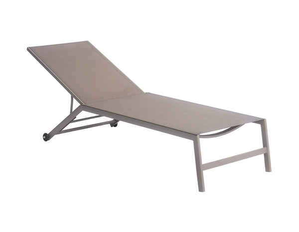 prezzo Lettino Prendisole da Giardino 195x70x34 cm con Ruote Tortora