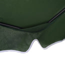 Dondolo 3 Posti da Giardino 172x110x152 cm in Acciaio e Tessuto Verde e Bianco