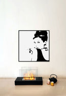 Camino a Bioetanolo da Tavolo Eaak 60x20x35,5 cm Bruciatore da 1,5 L Nero      