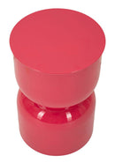 Tavolinetto Oyi Fuxia Ø31x46 cm in Metallo Rosa      