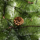 Albero di Natale Artificiale 150 cm 229 Rami con 35 Pigne 