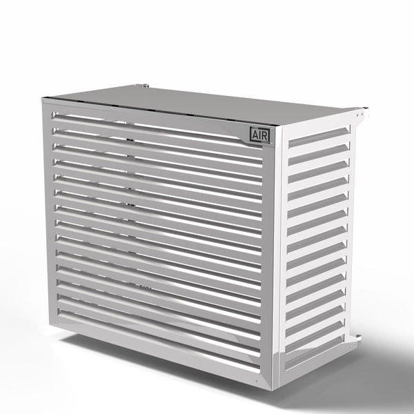 Copri Condizionatore 135x112x74 cm in Alluminio a Parete Big Blade XXL Bianco sconto